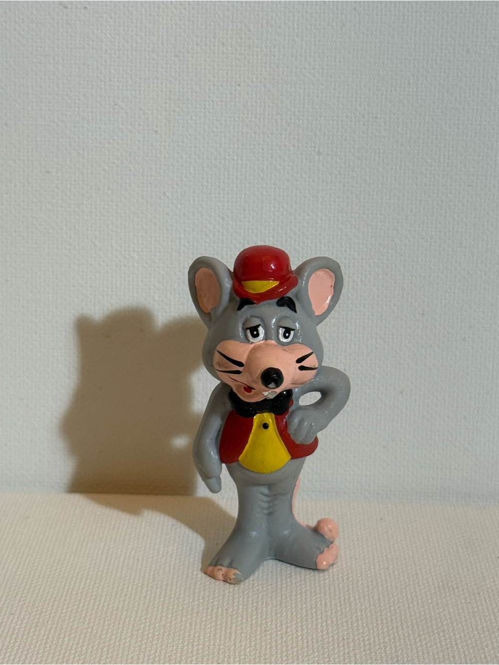 Chuck E Cheese Showbiz Pizza Time PVC 2.5" Figure Mouse Figure 1985